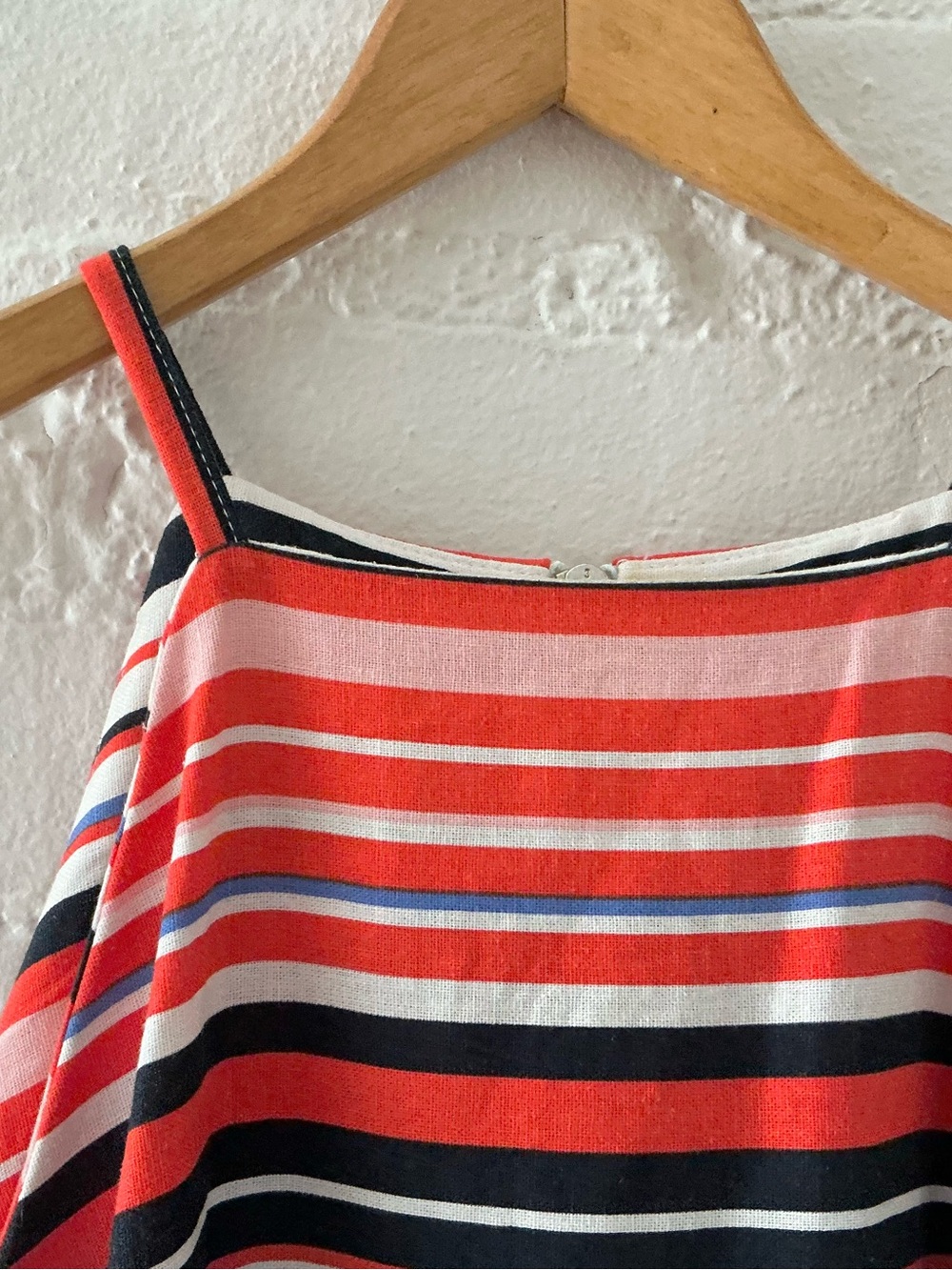 Tommy Hilfiger Linen Blend Sleeveless Dress Colorful Striped Print Vacation - Picture 3 of 16